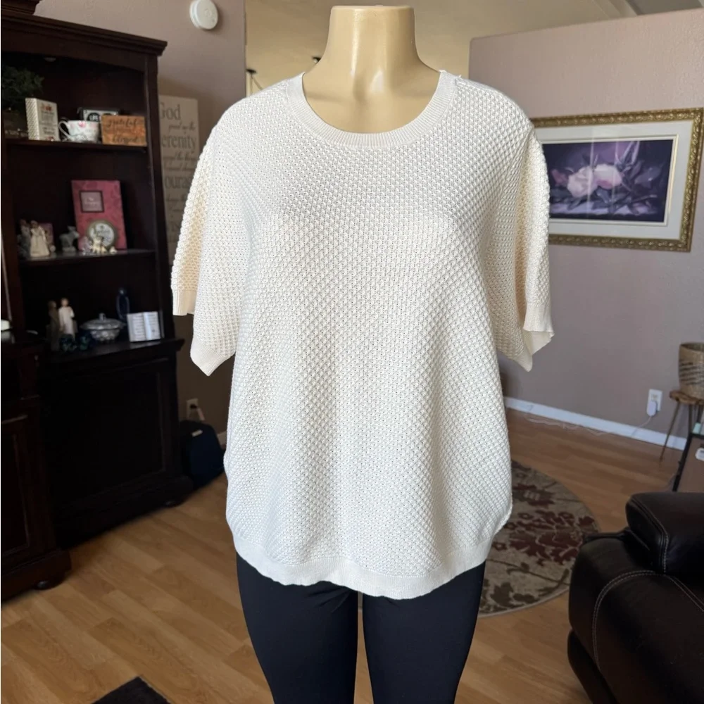 Women's Cream Sweater - Picture 6 of 10